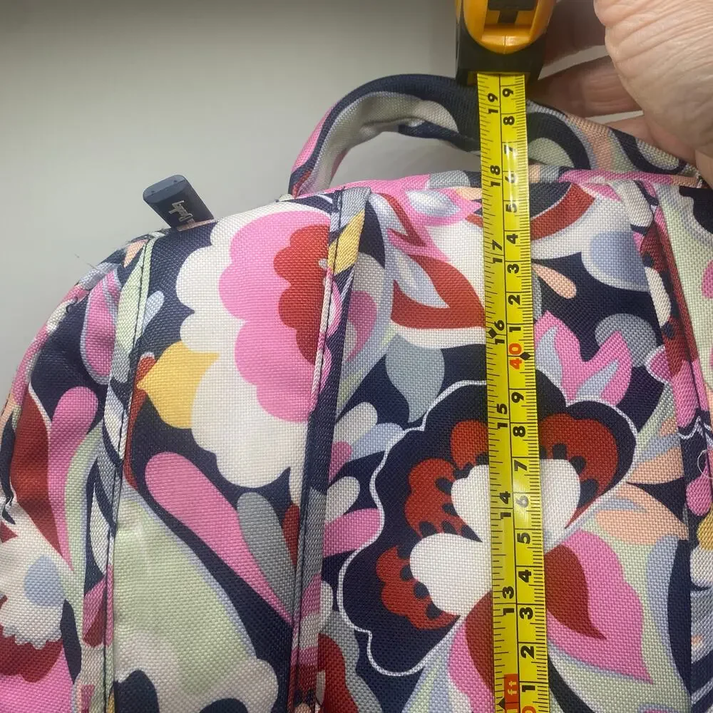 Vera Bradley Mod Paisley Pink Blue Lighten Up Essential Backpack School Travel